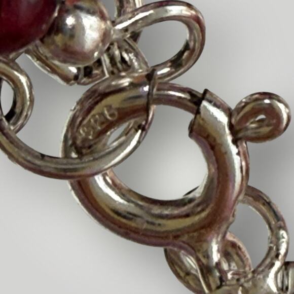 Sterling Silver 925 Marcasite Heart Pendant Necklace Ribbon & Chain 18 inch - Picture 3 of 9